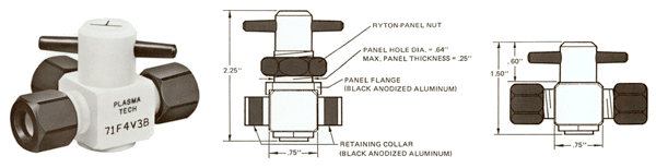 PTFE Stopcock Selector Valves